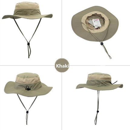 khaki fishing hat