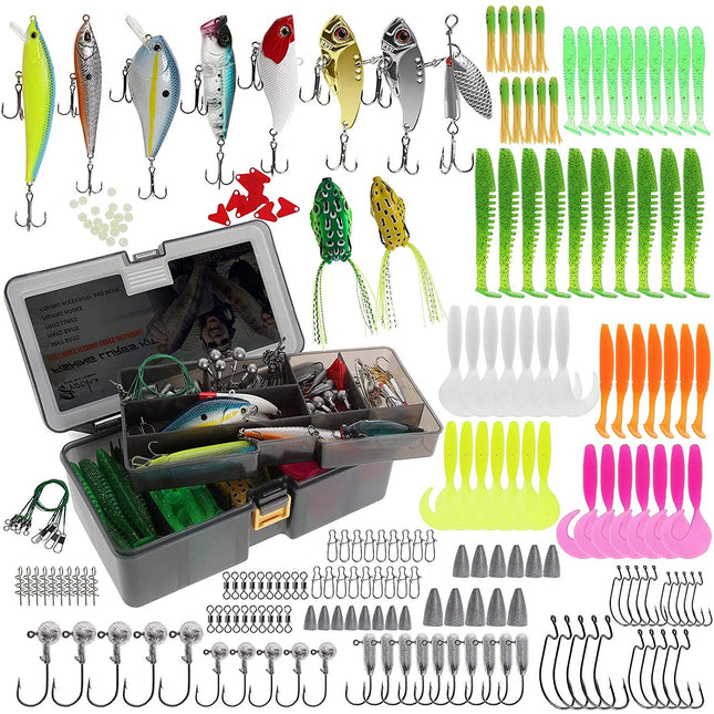 210 pcs Fishing Lures Set