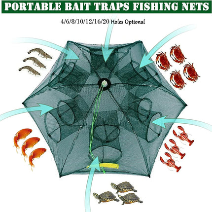 Folded Crab Trap Crab Baits Cast