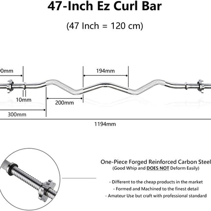 Meteor 25.4mm Standard Weightlifting Barbell, Dumbbell Bar