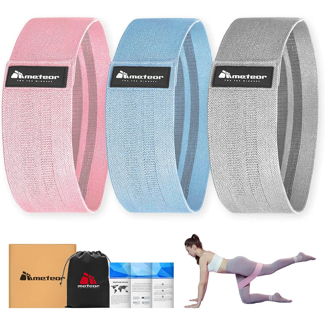 Meteor Essential Hip Bands with Anti-Slip Silicone Weaving