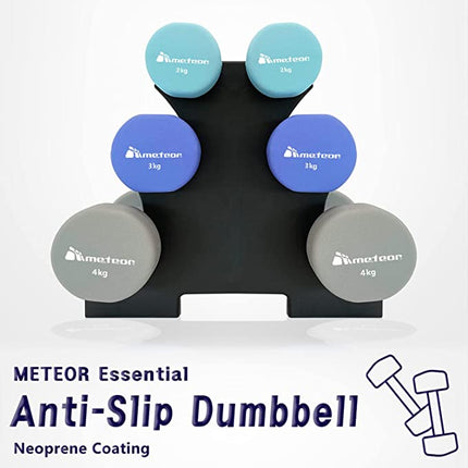 Meteor Essential Anti-Rutsch-Vinylhantelpaar