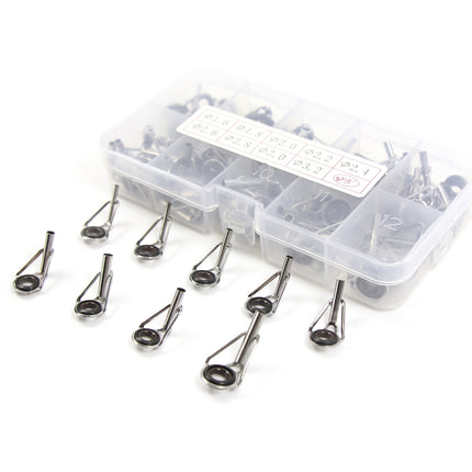 Fishing Rod Tip Repair Kit - 180 Replacement Tips Tackle Box