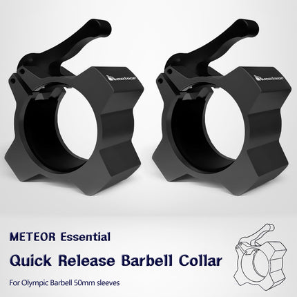 Meteor Essential Olympic Quick-Release Barbell Collars