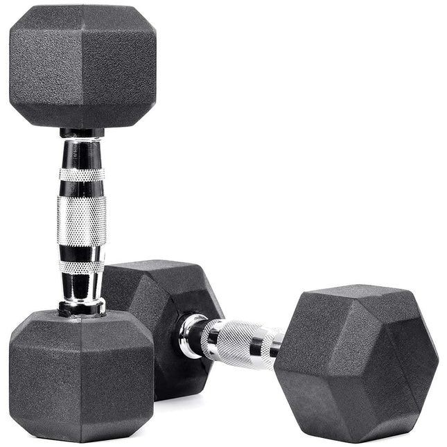 Meteor Rubber Hex Hantel