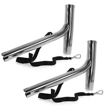 2X Marine Stainless Steel Outrigger Boat Fishing Rod Holder Highly Polished