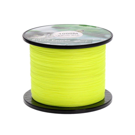 Strong PE Braided Fishing Line Yellow