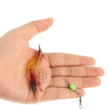 16 pcs Fishing Shrimp Soft Plastic Lure