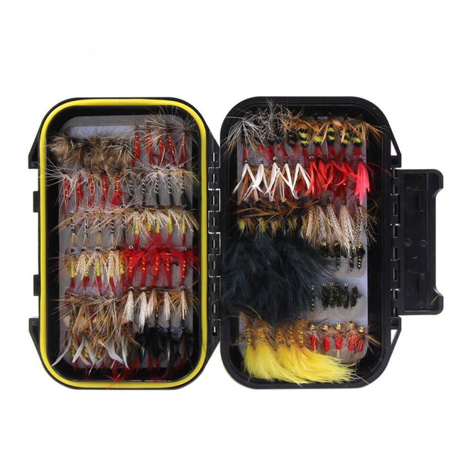 Kit d'assortiment de 120 mouches de pêche à la mouche