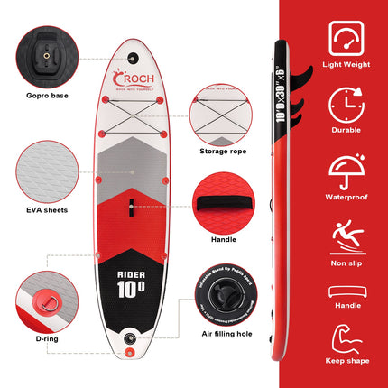 Nouvelle planche de surf rouge 320cm