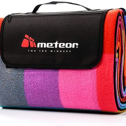 Meteor Large Foldable Waterproof Fleece Picnic Blanket